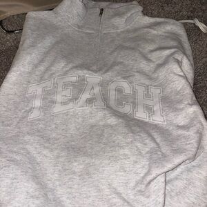 Gray Teach Quarterzip